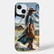 Rustic Cowgirl and Horse Personalized 