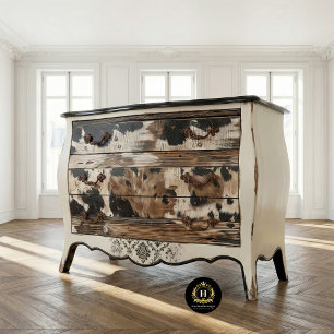 Rustic Cowhide Furniture Decoupage Tissue Paper