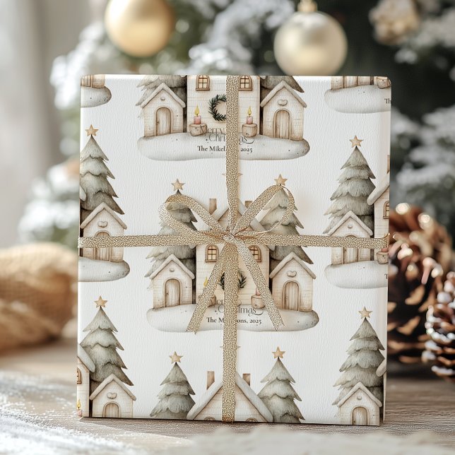 Rustic Cozy Christmas Wrapping Paper (Creator Uploaded)