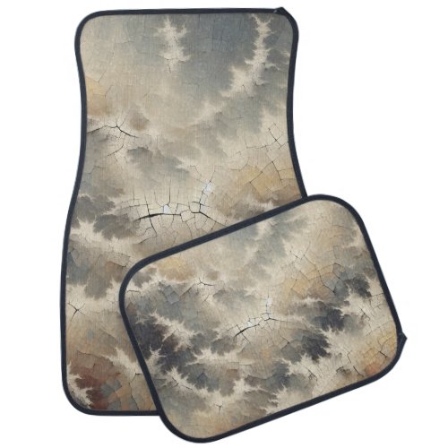 Rustic Crackle Abstract Car Floor Mat