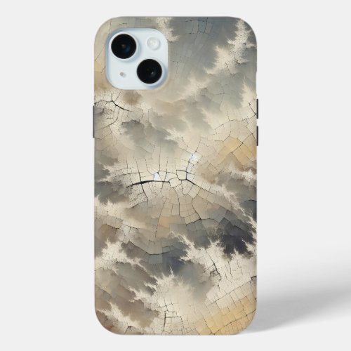 Rustic Crackle Abstract iPhone 15 Plus Case