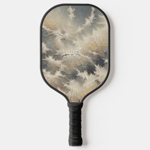 Rustic Crackle Abstract Pickleball Paddle