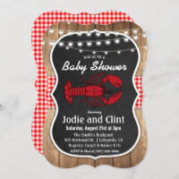 Crawfish Couples Baby Shower Invitation