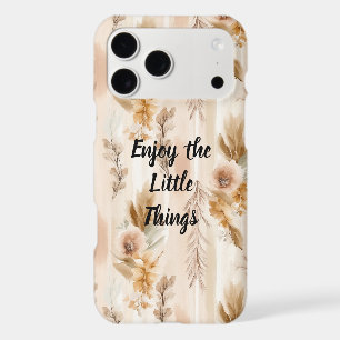 Rustic Cream Boho Floral iPhone 17 Pro Max Case