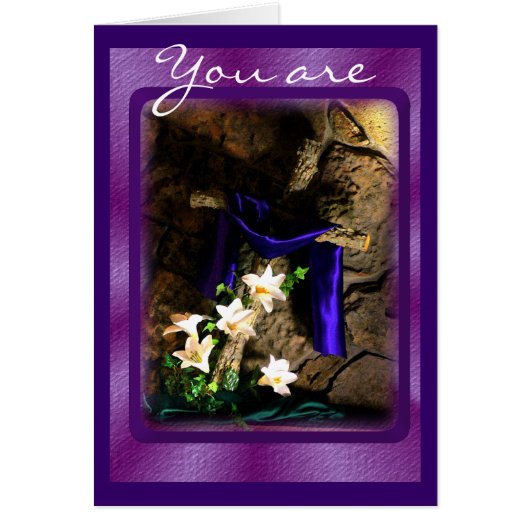 Rustic Cross- customize Cards (Front)