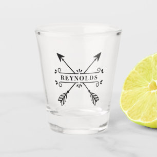 Rustic Crossed Arrows ID615 Shot Glass