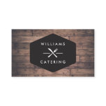 Rustic Crossed Fork Knife Logo Distressed Wood I Business Card Rustic Crossed Fork Knife Logo Distressed Wood I Business Card