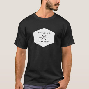 Rustic Crossed Fork Knife Logo II T-Shirt