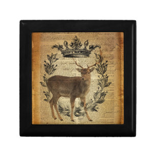 Rustic crown outdoorsman whitetail buck Deer Gift Box