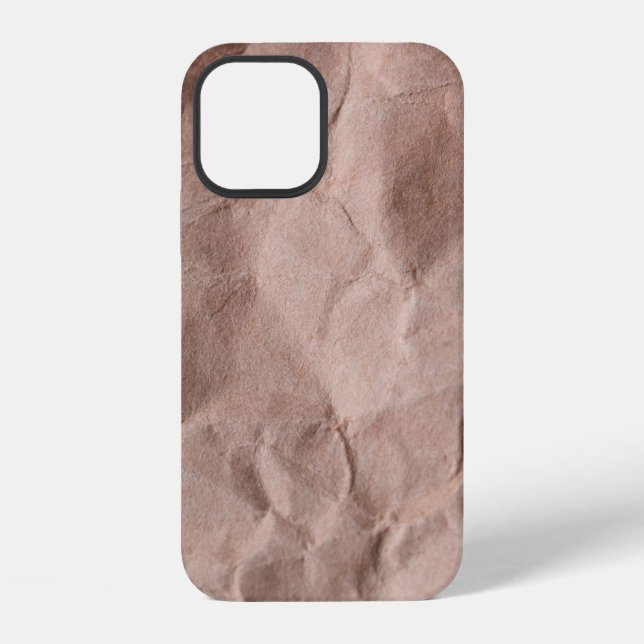 Rustic crumpled paper iphone case (Back)