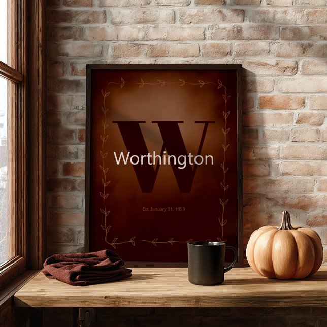 Rustic Custom Family Last Name Cowboy Decor (Creator Uploaded)