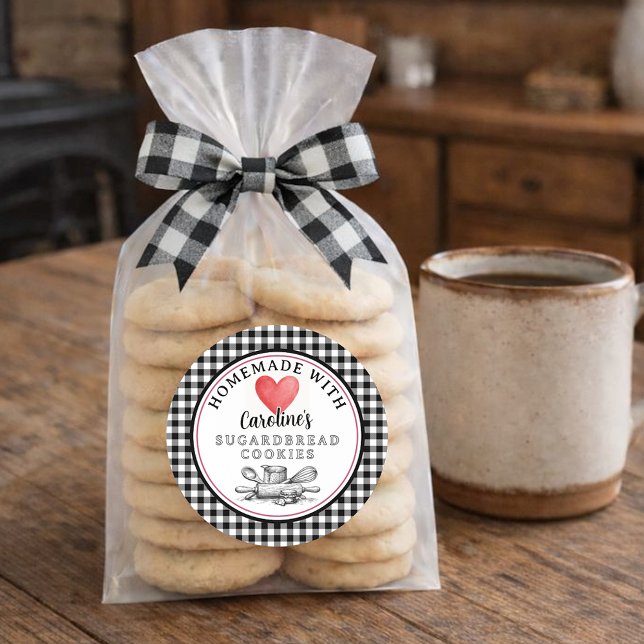 Rustic Custom Homemade Cookies Label Roll (Creator Uploaded)