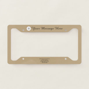 Rustic Custom Logo Text Promotional Plate Frame
