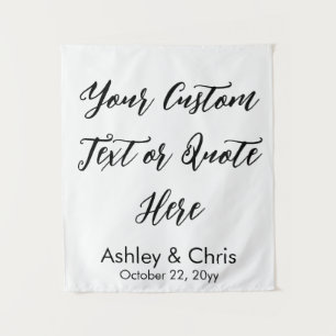 Rustic Custom Quote Wedding Backdrop for Ceremony
