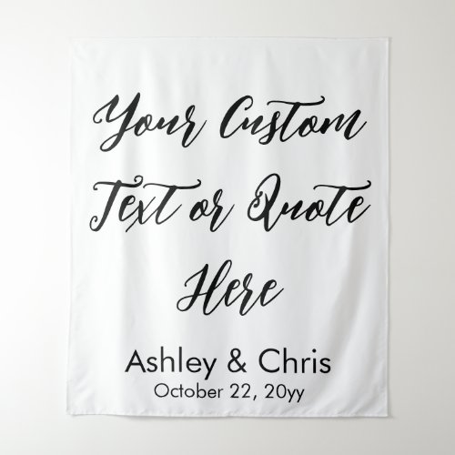 Rustic Custom Quote Wedding Backdrop for Ceremony