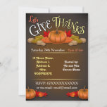 Rustic Customisable Thanksgiving Invitation at Zazzle