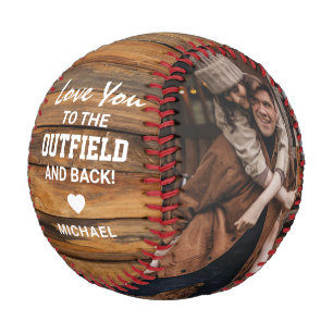 Rustic Cute Boyfriend 'I Love You' Photo Baseball
