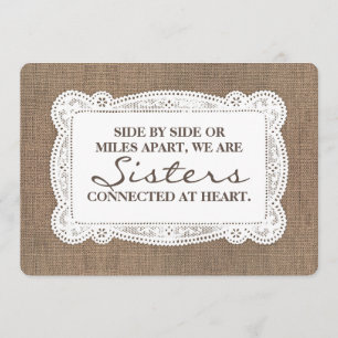 Rustic Cute Bridesmaid / Maid of Honor Proposal Invitation