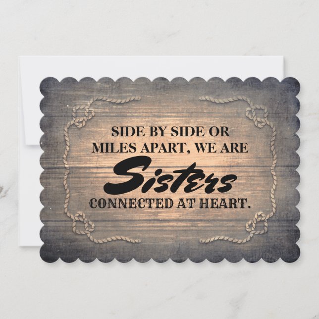 Rustic Cute Bridesmaid / Maid of Honor Proposal Invitation (Front)