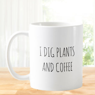 Rustic Cute Plant Caffeine Pun Jokes Funny Quote Coffee Mug