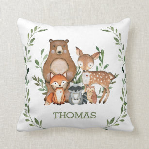 throw pillows with deer on them