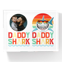 Rustic Daddy Shark Fathers Day