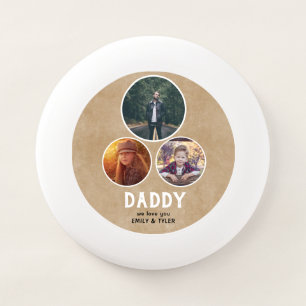 Rustic Daddy we love you 3 Photo Father`s Day Wham-O Frisbee