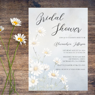 Rustic Daisies Bridal Shower Invitation
