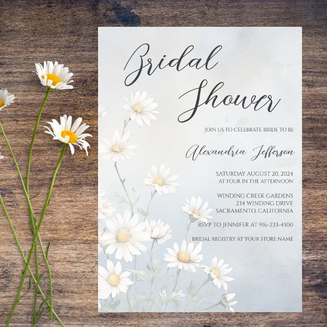 Rustic Daisies Bridal Shower  Invitation (Creator Uploaded)