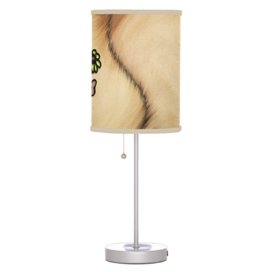 Rustic Daisy Bear Design Table Lamp (Right)