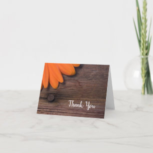 Rustic Daisy Country Wedding Bridesmaid Thank You Card