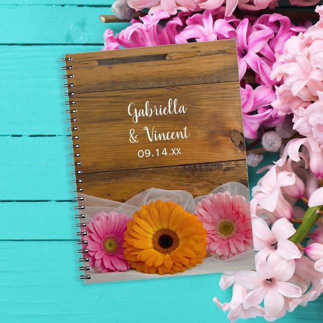 Rustic Daisy Trio Country Wedding Notebook (Creator Uploaded)