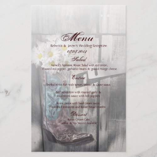 rustic daisy western country cowboy wedding