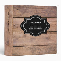 Rustic dark barn wood personalized country