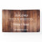 Rustic dark barn wood Welcome wedding