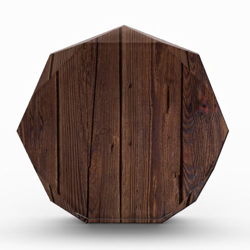 Rustic Dark Brown Wood Wooden Fence Country Style Award