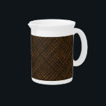 Rustic Dark Burlap with Glow Pitcher<br><div class="desc">A woven texture of graphical burlap. Threads are quite dark in brown to black tones,  and there exists a certain glow in the background - just enough to give a warm and calm touch.</div>