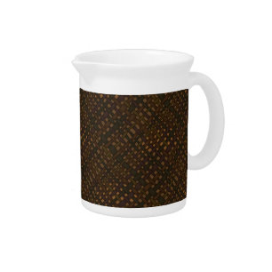 Rustic Dark Burlap with Glow Pitcher