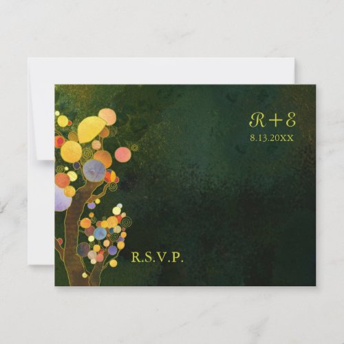 Rustic Botanical Country Wedding RSVP