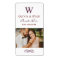 Rustic Dark Red Monogram Wine Wedding Favor