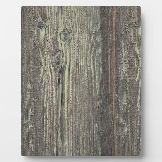 Rustic Dark Weathered Wood Background Plaque | Zazzle