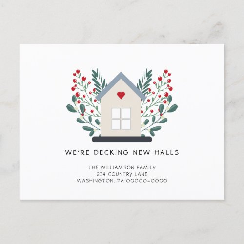 Rustic Decking New Halls for the Holidays Card 