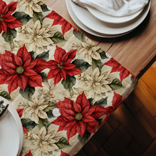 Rustic Decor Table Runner Watercolor Holiday Feel