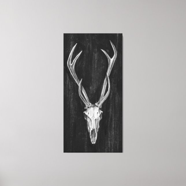 Rustic Deer Animal Head Canvas Print (Front)