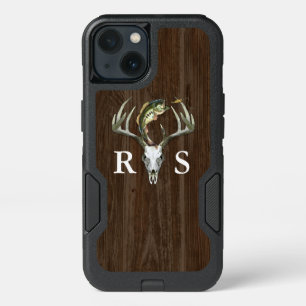 Rustic Deer Antlers Initials OtterBox Samsung Gala