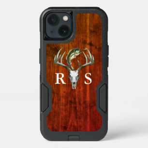 Rustic Deer Antlers Initials OtterBox Samsung Gala