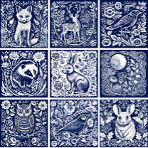 Rustic Deer Ceramic Ceramic Tile