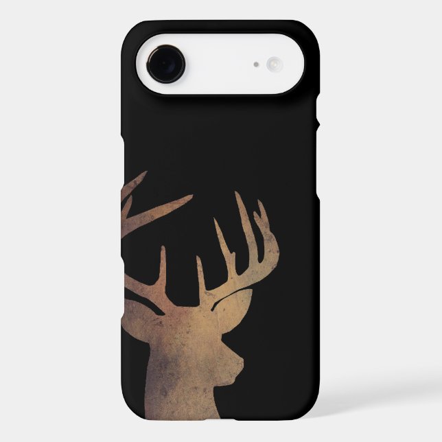 Rustic Deer Head Cell Phone Case (Back)