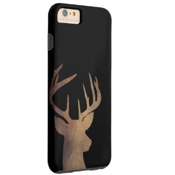 Rustic Deer Head Cell Phone Case by SlackerTease at Zazzle