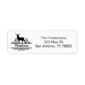 Rustic Deer Return Address Label | Zazzle